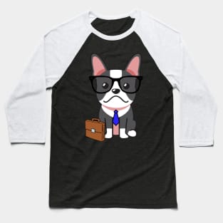 Funny french bulldog is on the way to work Baseball T-Shirt